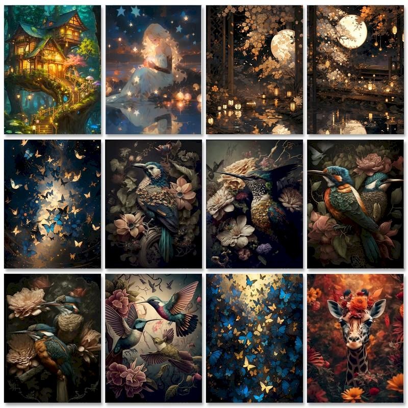 

Oil Painting By Numbers For Adults Animal Drawing Picture Paint With Numbers For Adults Diy Crafts Home Art Decor