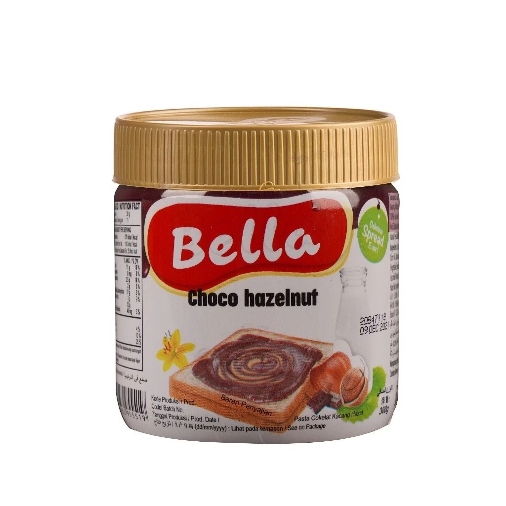 

Bella Spread Twin Chocolate Hazelnut 330g - Perbaduan Selai Cokelat Hazelnut