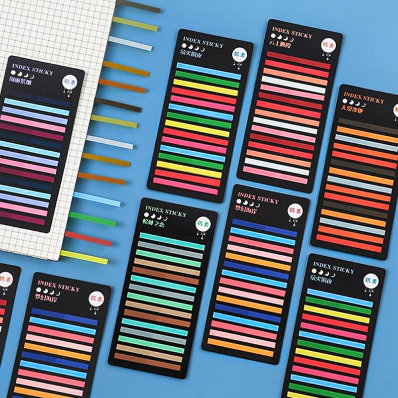 

300 Sheets New Transparent Rainbow Index Memo Pad It Sticky Notepads Paper Sticker Notes School Supplies Kawaii Stationery Gift