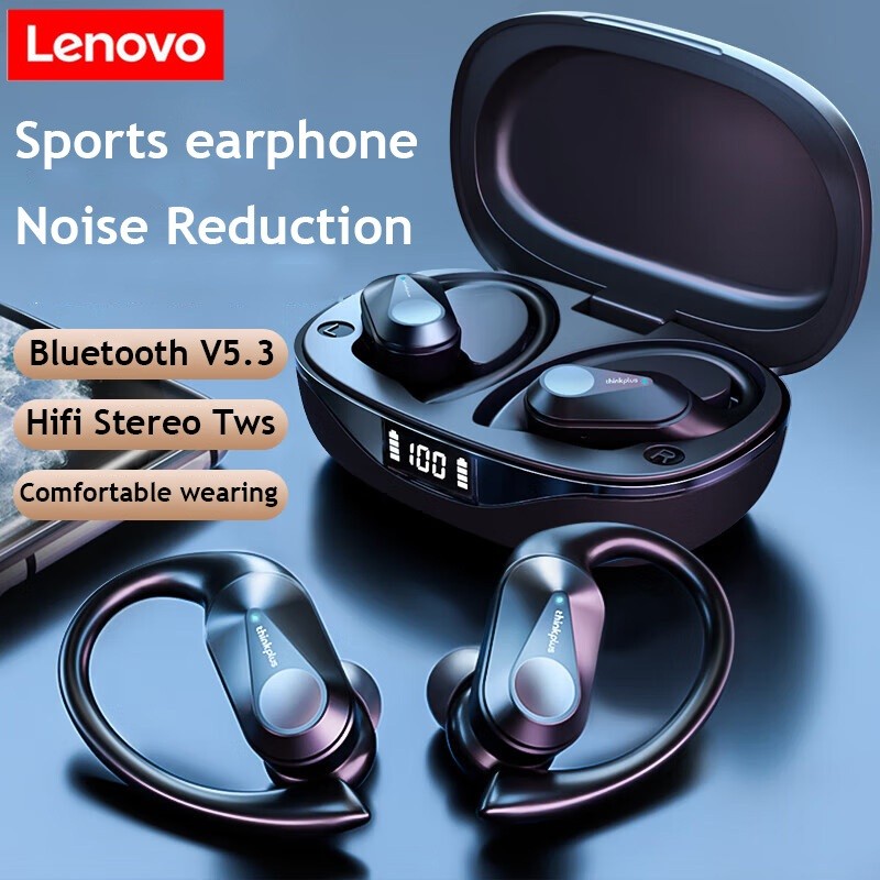 Lenovo Thinkplus LP75 Open Ear True Wireless Bluetooth V5.3 Headset TWS Sport/Music Earphones IPX5 W