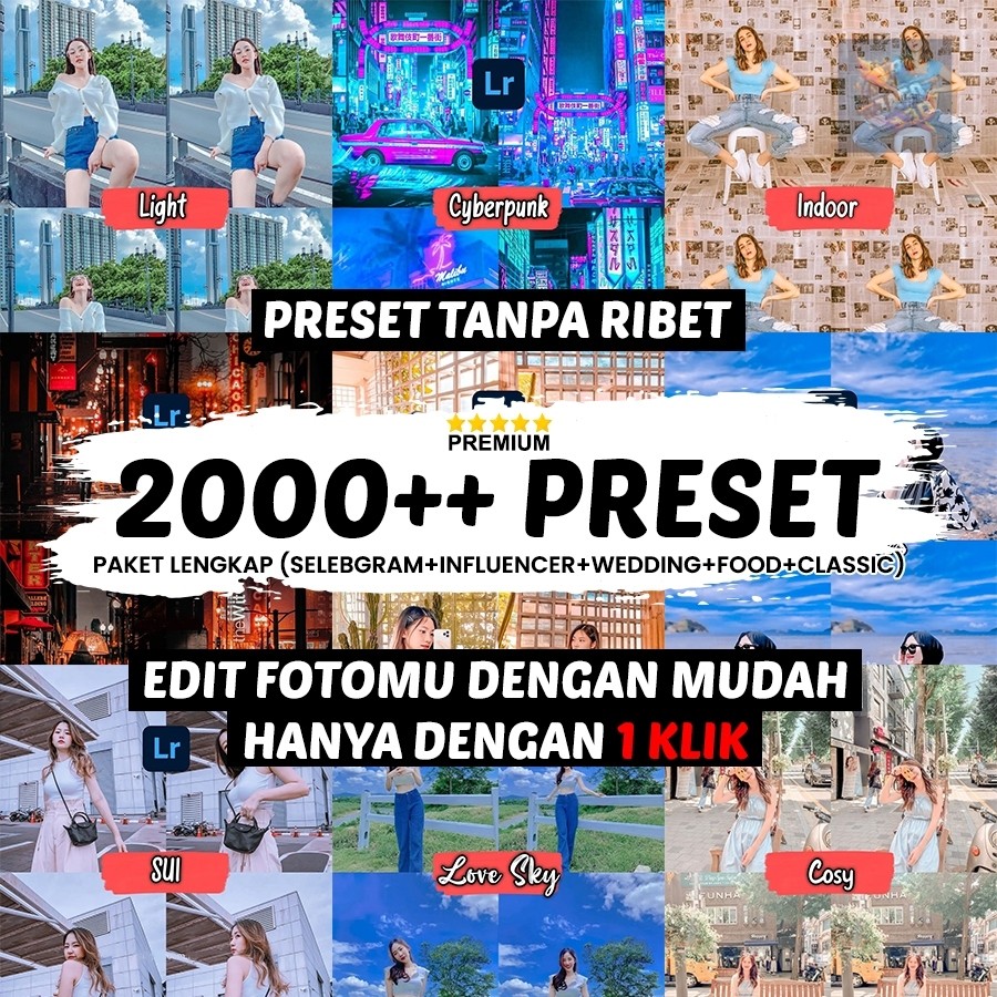 PRESET LIGHTROOM PREMIUM TERMURAH - PRESET LIGHTROOM MOBILE & DESKTOP - PAKET PRESET MURAH - PRESET 