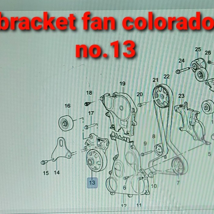 BRACKET VISCO FAN FAN COLORADO TRAILBLAZER BERKUALITAS