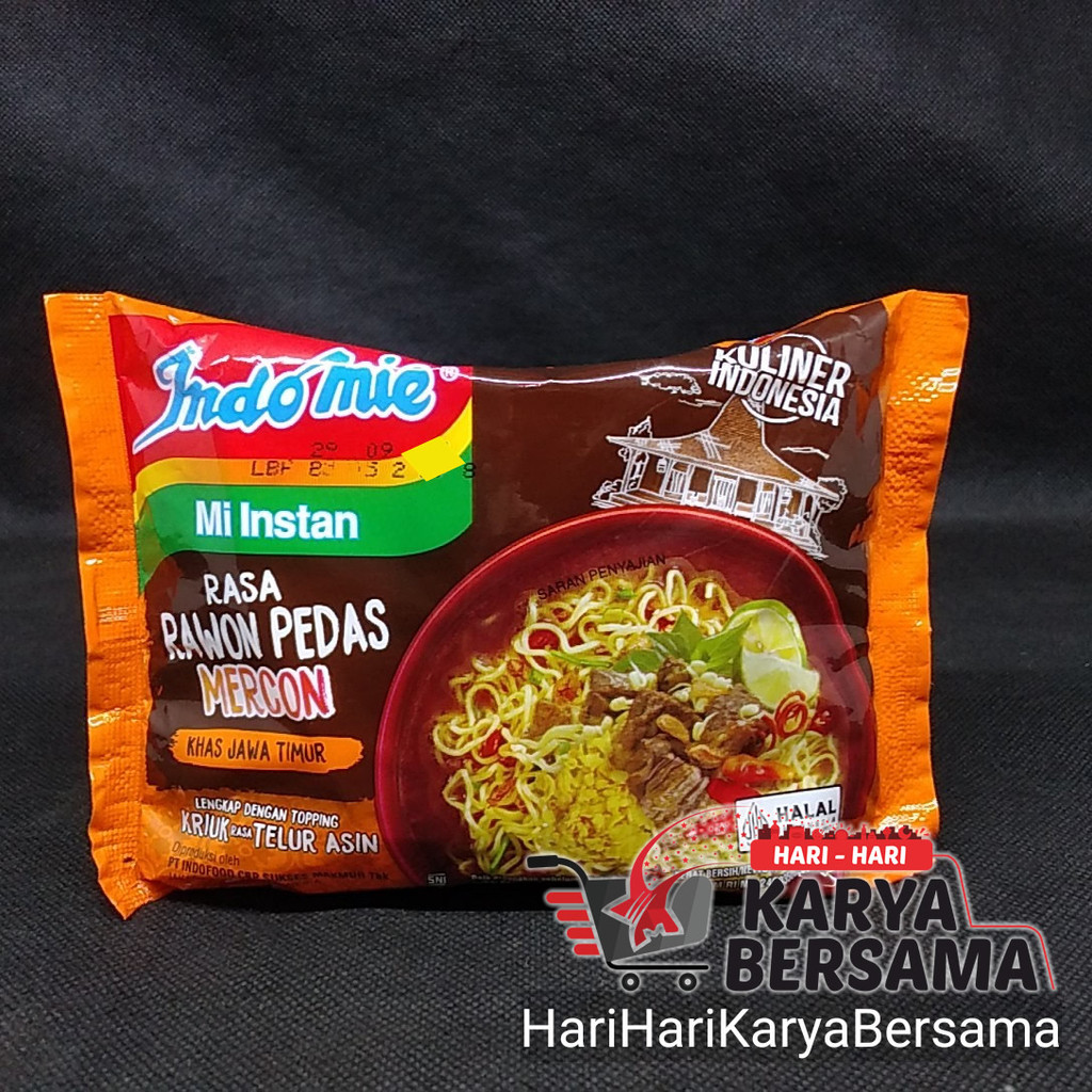 

INDOMIE MI INSTAN KUAH RASA RAWON PEDAS MERCON 75GR