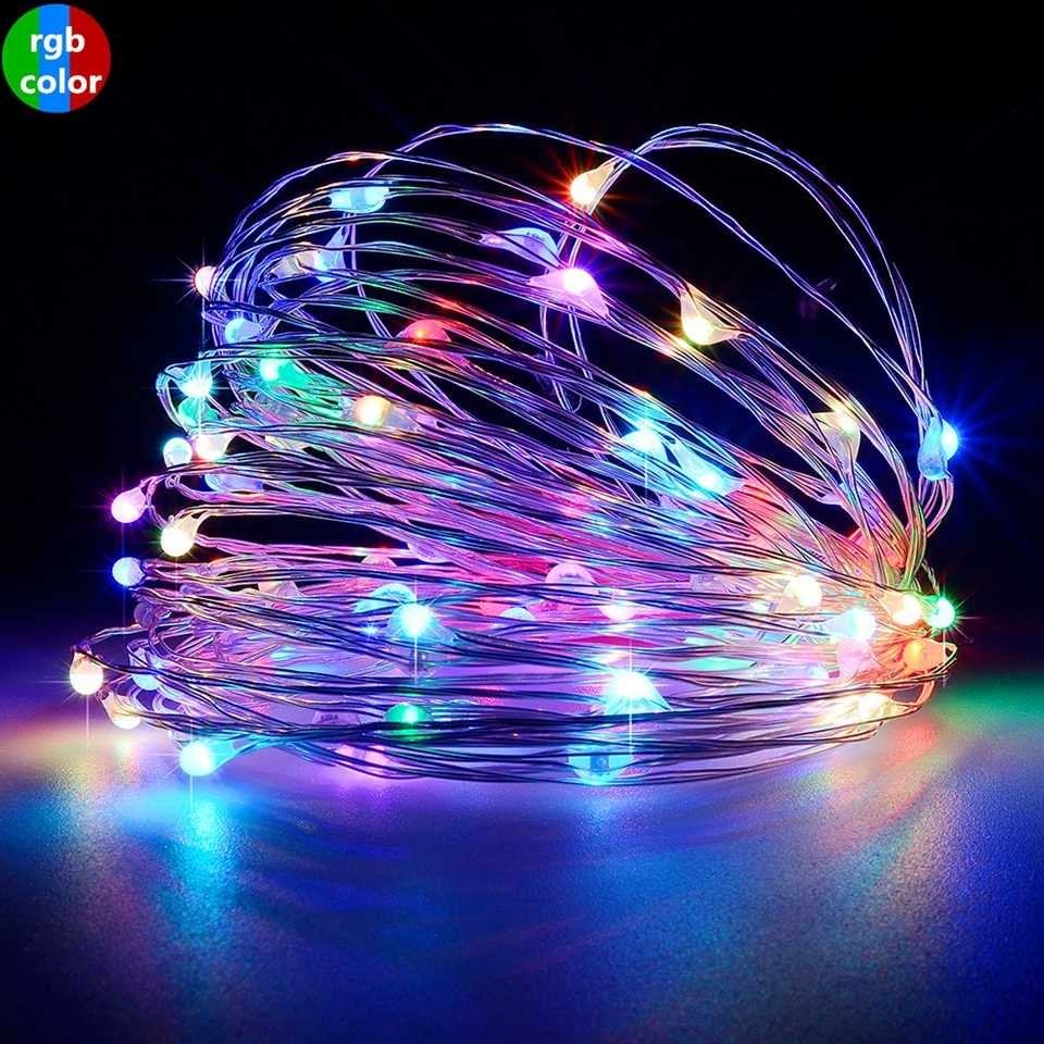 Lampu Hias Panjang String Lights Waterproof USB Power 50 LED 5 Meter Anti Air RGB / Lampu LED Strip 