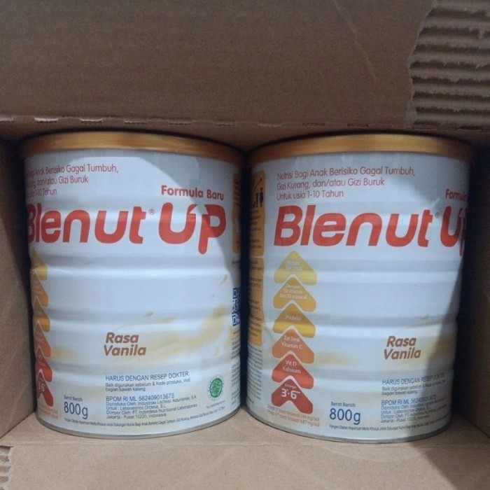 

Blenut Up 400 g / 800 g Susu Pertumbuhan untuk Anak Kurang Gizi Kemasan Medis