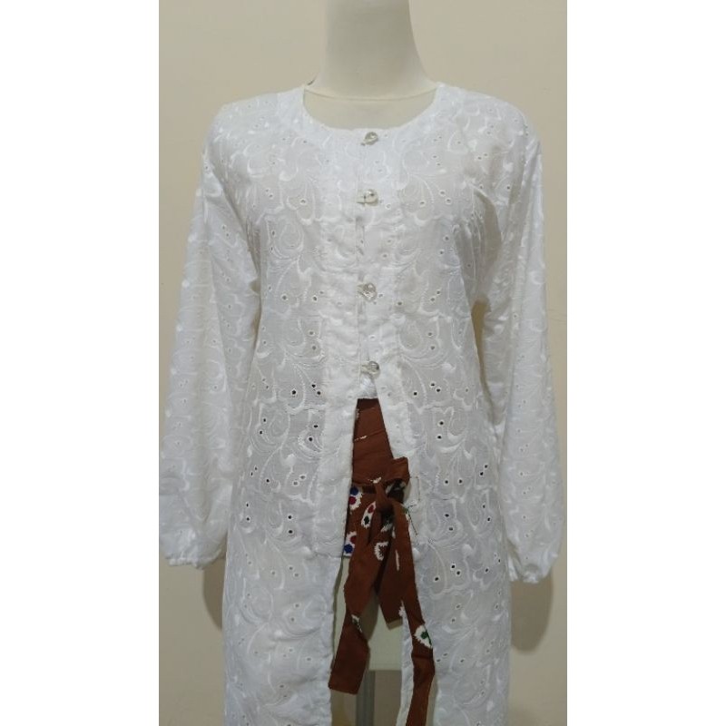 (READY) OUTER BORDIR // ATASAN BORDIR / TUNIC KATUN BOLONG /  TUNIK KATUN BORDIR // tunik raya // ou