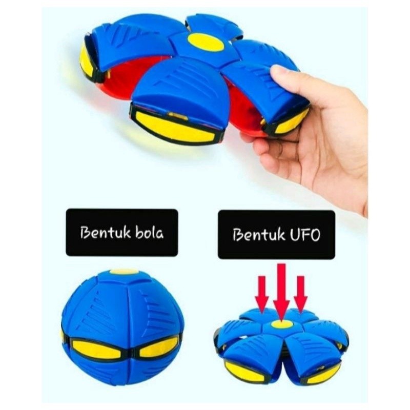 LETERSHOP mainan bola uvo viral bola terbang injak bola lempar fleksibel