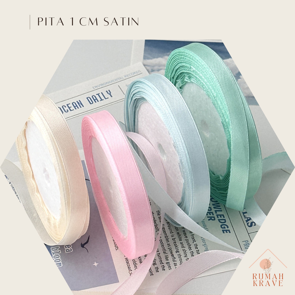 

RUMAH KRAVE - Pita 1cm Satin Warna-Warni