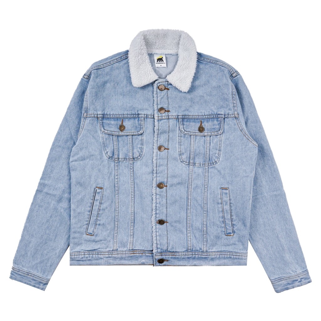 peromsi House of Smith Jaket Denim Sherpa Pria - Materhorn Denim Sherpa - Denim Sherpa Jacket