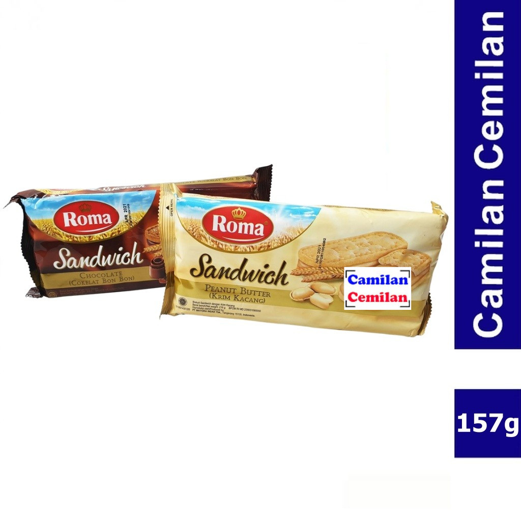 

Roma Biskuit Sandwich Coklat Kacang 157 gr