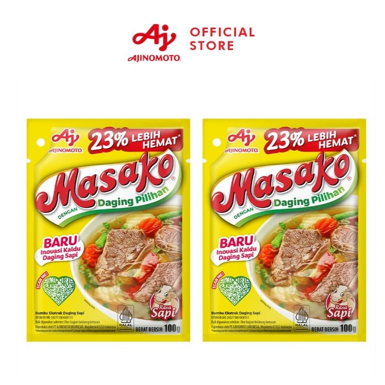 

Masako Bumbu Penyedap Rasa 123gr - Bumbu Kaldu Masakan
