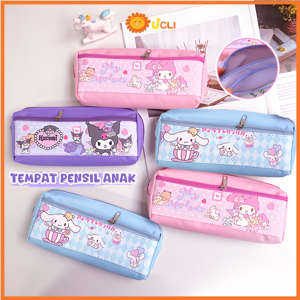 

Ucli Tas Pensil Kapasitas Besar Karakter Kartun Kotak Pensil Resleting Tempat Alat Tulis