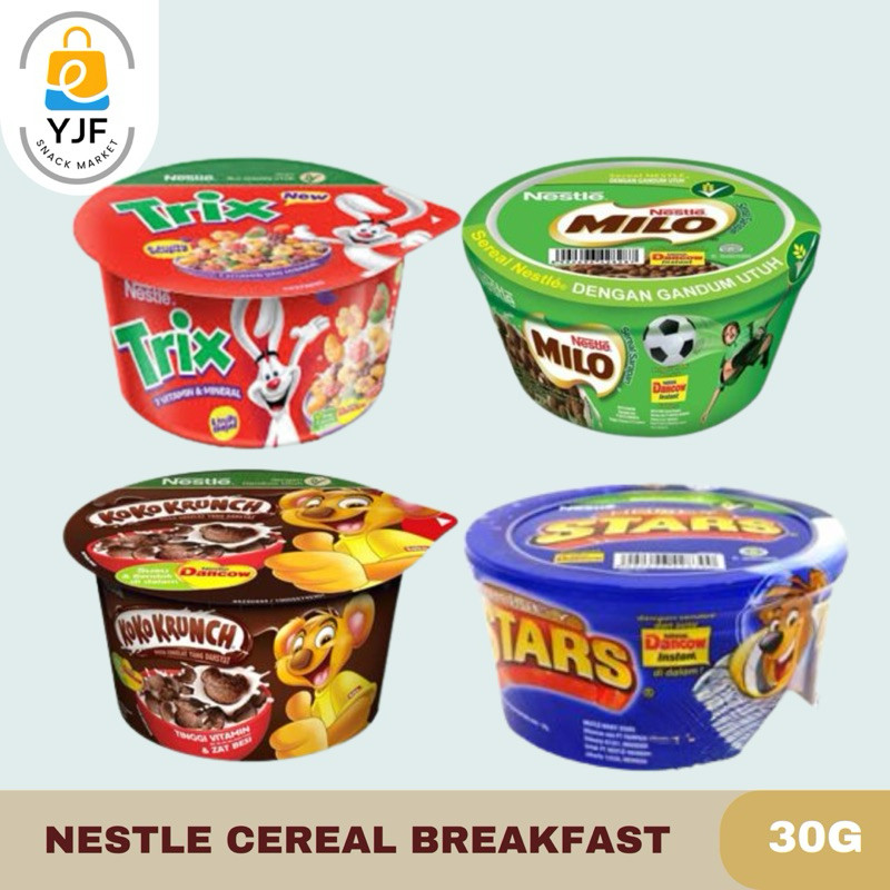 

Nestle Koko Krunch Combo / Honey Star Cereal Cup / Trix / Milo Sereal Combo - 30g