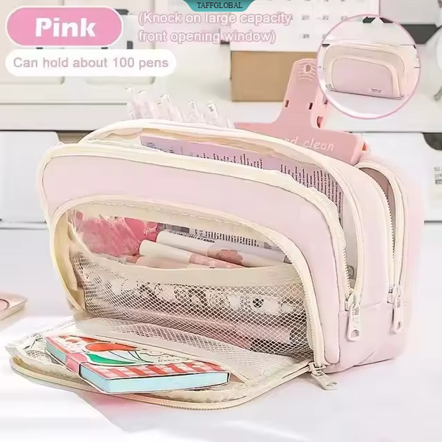 

Tempat Pensil Multi Layer Pencil Case Compact Pouch Stationary - MG-1354