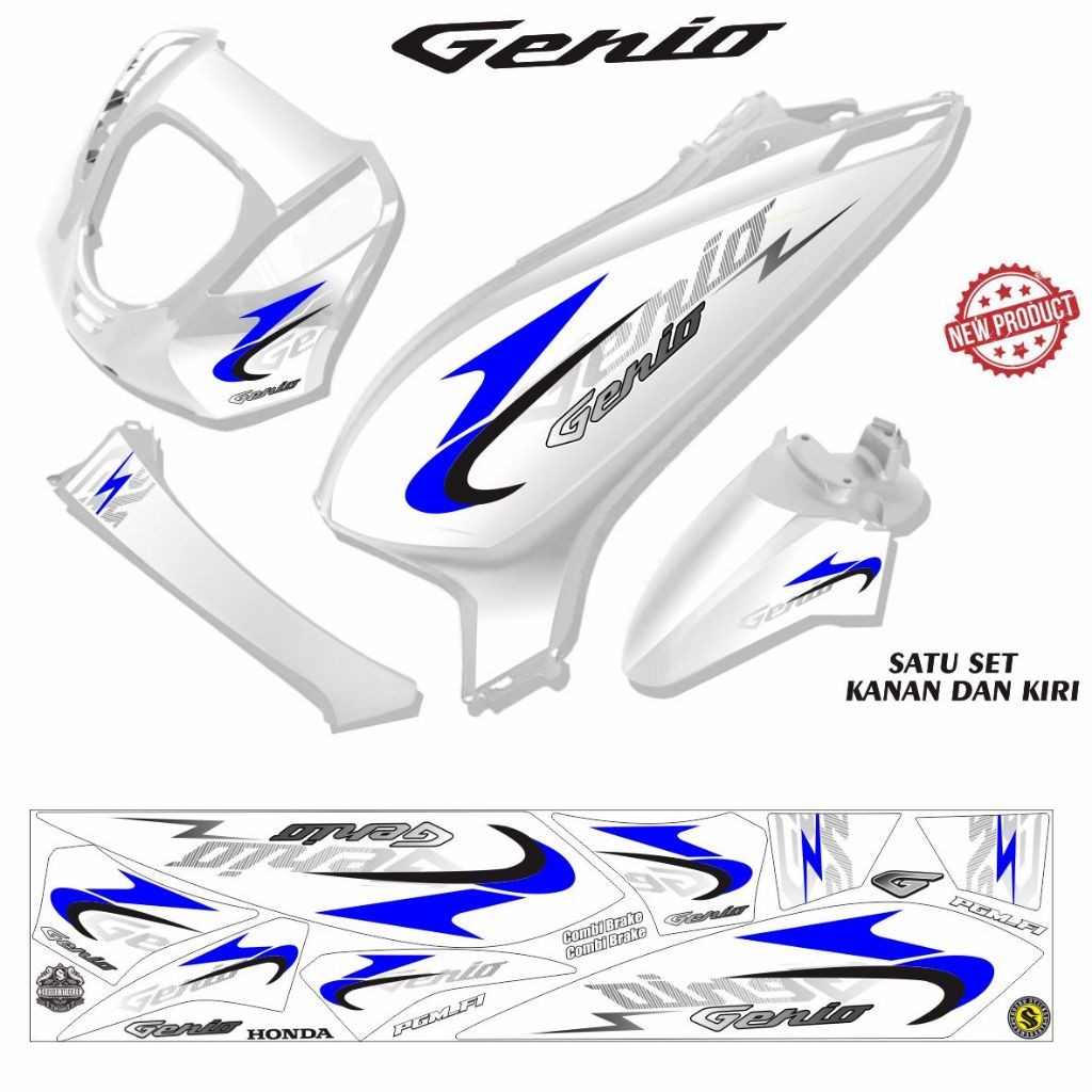 VARIASI GENIO / STRIPING GENIO / STIKER GENIO STRIPING VARIASI