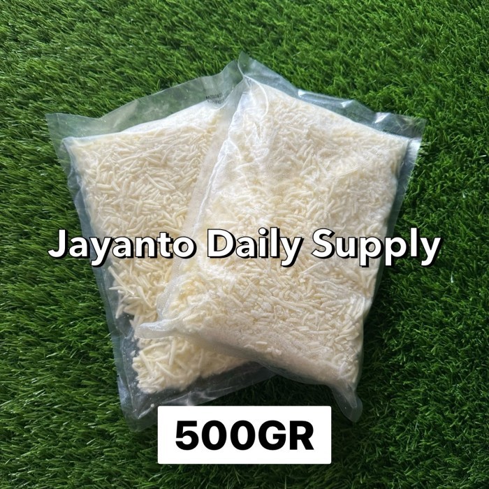 

MOZZARELLA SHREDDED 500GR / KEJU MOZARELLA PARUT / MOZZA CHEESE IMPORT