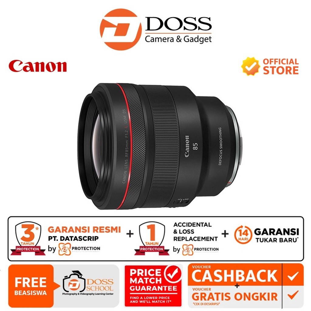 Canon RF 85mm f/1.2L USM / Lensa Canon 85mm