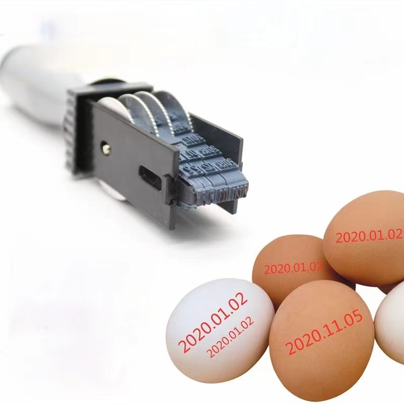 

Portable Date Stamps For Egg Supermarket Store School Bank Office Manufacture Date Number Stamp Pad