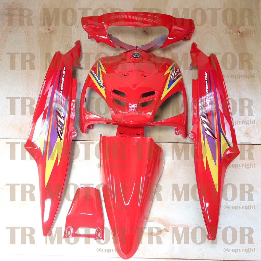 COD - Body Mio Sporty Full Set 2003 Merah Body Halus Mio Sporty Mio Lama - Bahan ABS