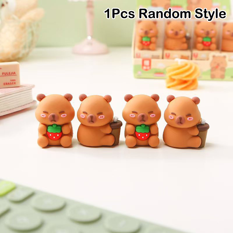

1Pcs Cute Capybara Shaped Pencil Sharpener Cartoon Manual Pencil Sharpeners Student Stationery Office Supplies Birthday Gifts
