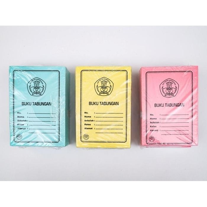 

Buku Tabungan Stationery Paper - 1 Pack isi 50 pcs - 1 Buku 8 Halaman - Warna Campur Note