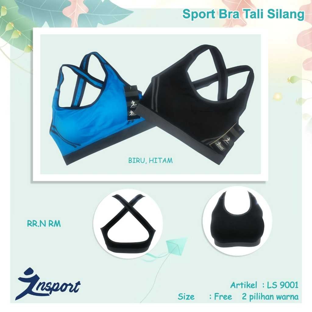 Bh Sport Bra Olahraga Tali Silang Belakang LS 9001