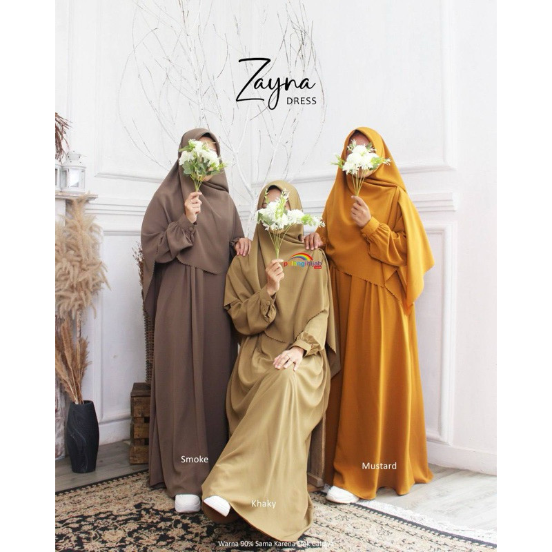 [READY] GAMIS ZAYNA/GAMIS KHALISA/GAMIS NUSAIBAH/ KHIMAR DENAY PELANGI HIJAB