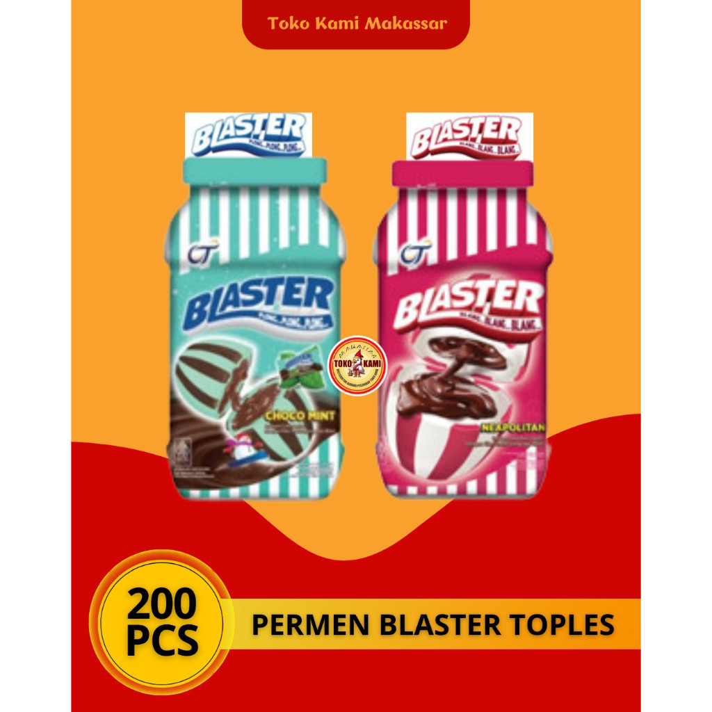 

Permen Blaster Toples 480gr isi 200 Pcs