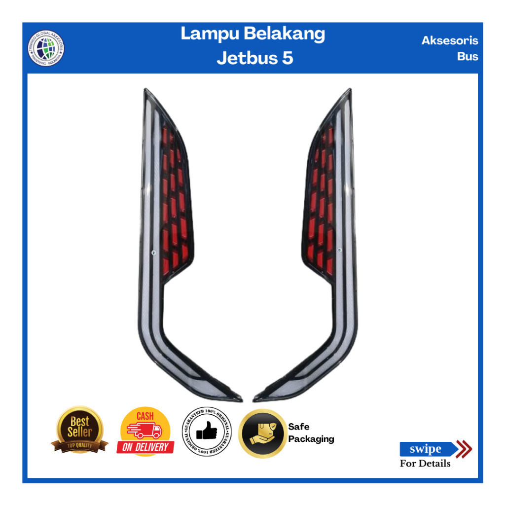 Stop Lamp Bus Jetbus 5/Lampu Belakang JB5/Lampu Rem Bus Jetbus 5 (AKSESORIS BUS DAN TRUCK)