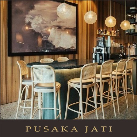 Kursi Barstool Jati rotan | Kursi Rotan | Kursi Barstool | Kursi Caffe pusaka jati
