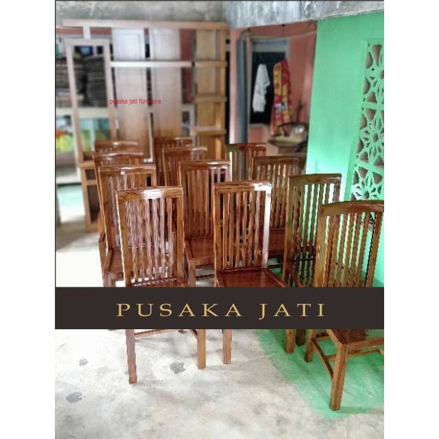 kursi makan minimalis jati kursi makan balero jepara Pusaka jati furniturre