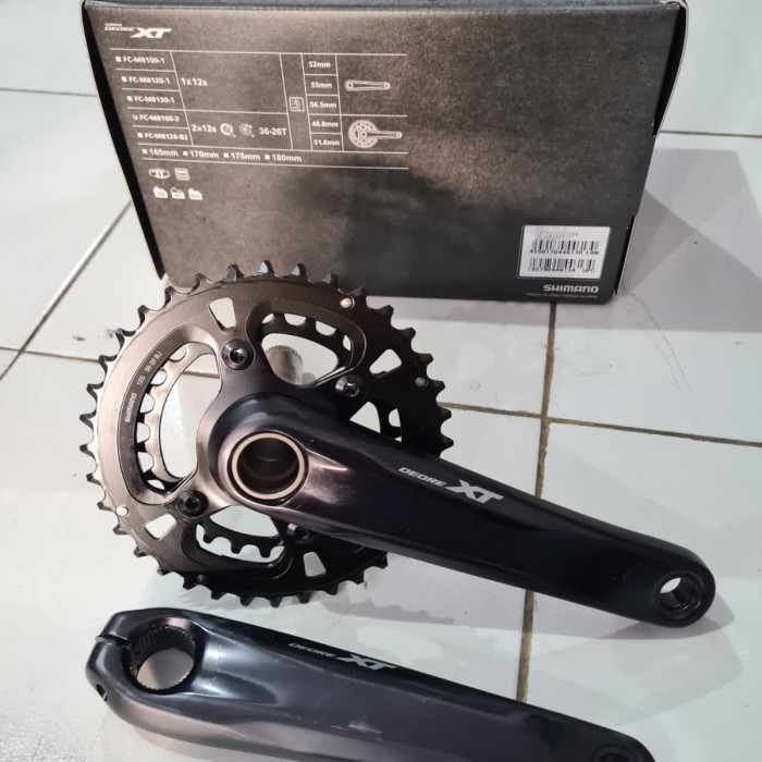 CRANKSET / CRANK / FC SHIMANO DEORE XT 12 Speed M8100 - 2 36-26