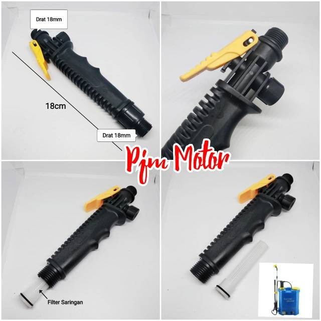

Shut Off Handel Handle Gagang Pegangan Pompa Semprot Hama Elektrik 12V CBA NEW BIG amplas