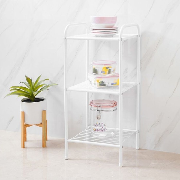 Rak Besi 3 Tingkat INFORMA Rak Penyimpanan Serbaguna Minimalis