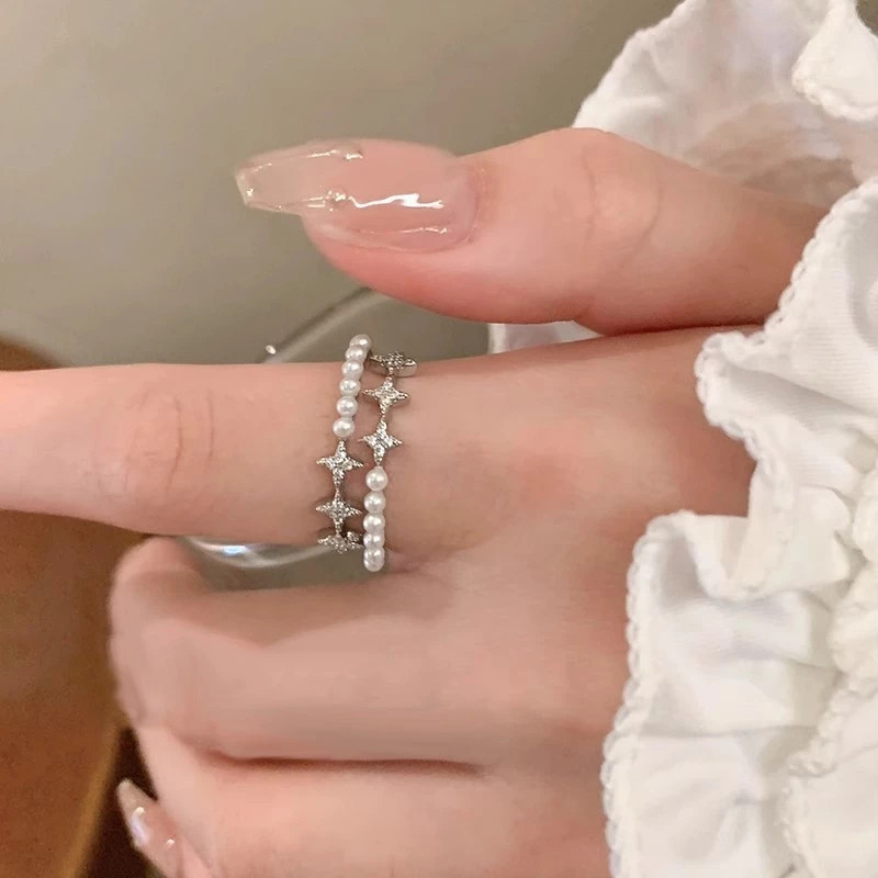 Cincin Love Pink, Kelinci Hati Pink, Star Copper, Mutiara Bintang , Cincin Fashion Wanita