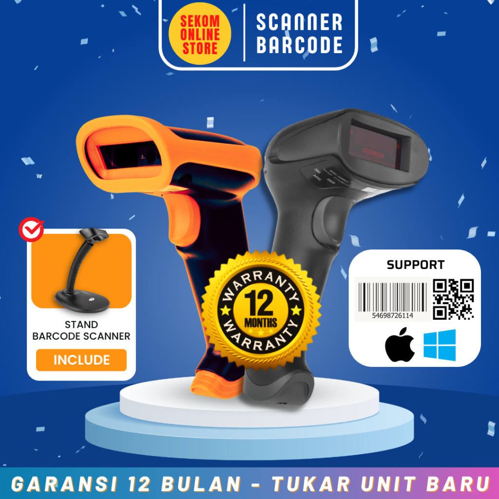 KOLMI Wireless Barcode Scanner 2D QR Code With Storage KL300 KL500 KL800 KL1200BT