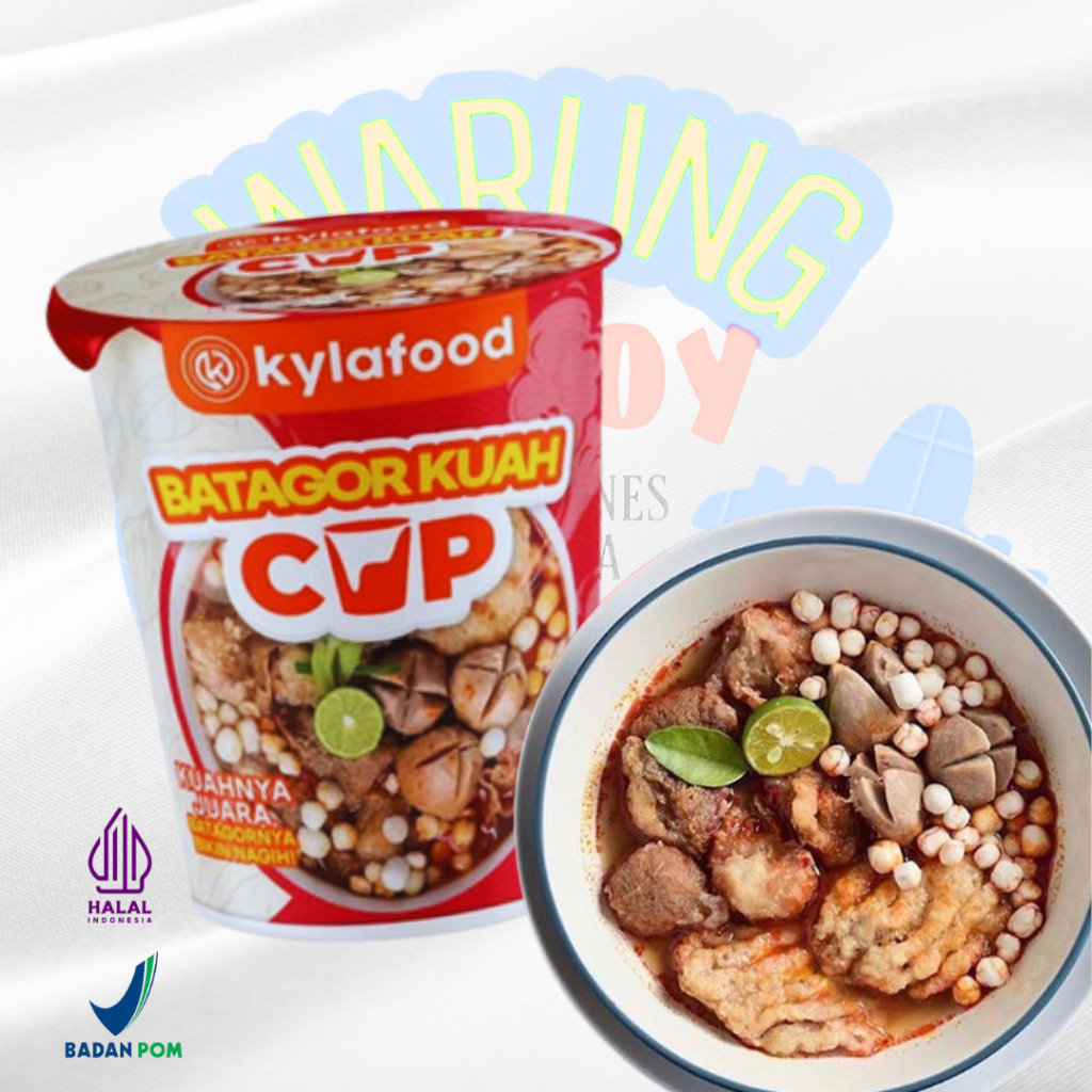 

Kylafood Batagor Kuah Cup Authentic Bandung Indonesia Instant Food Spicy Halal Indonesian 80g