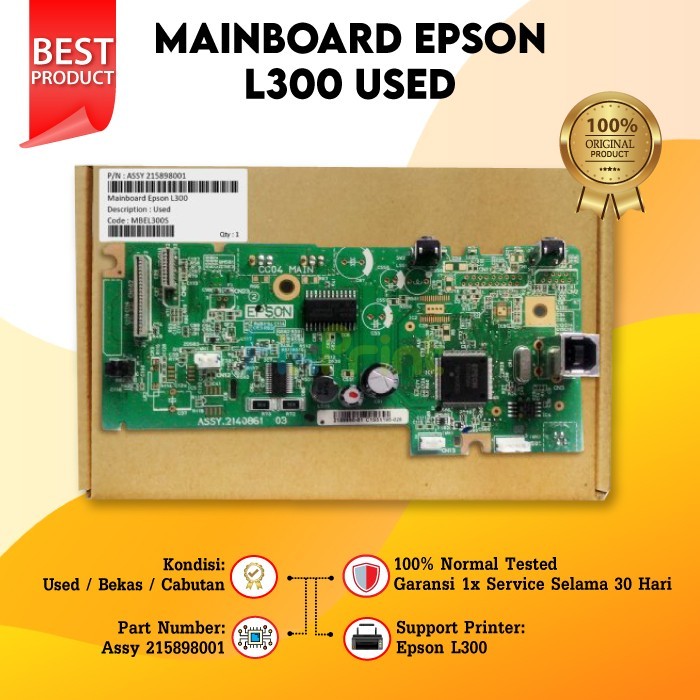 Mainboard Motherboard Epson L300, Logic Board Printer Epson L300 Ori - L300 USED