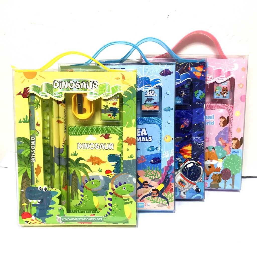 

6.6 2011 Stationary Set Kotak Pensil Anak Set Stationery Alat Tulis Kotak Pensil Karakter