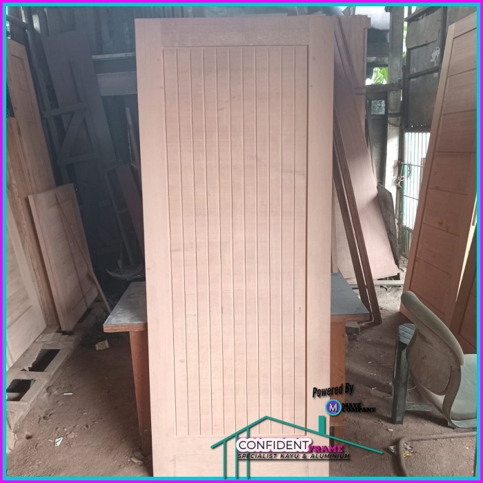 Daun Pintu Kayu Minimalis Meranti/Pintu Kamar/Pintu Kayu