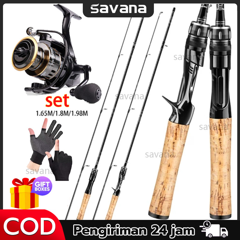 FISHING Joran UL carbon 165M/1.8M/1.98M lentur 3-6Lbs carbon padat/Joran ultralight UL Ajiro sakura 