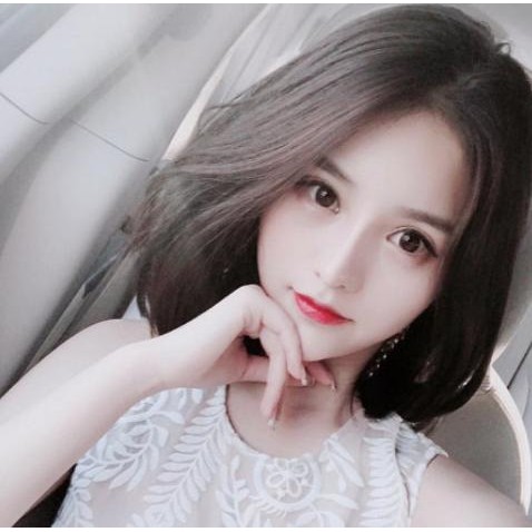 RAMBUT WIG - RAMBUT PALSU WANITA PENDEK LURUS black - HITAM