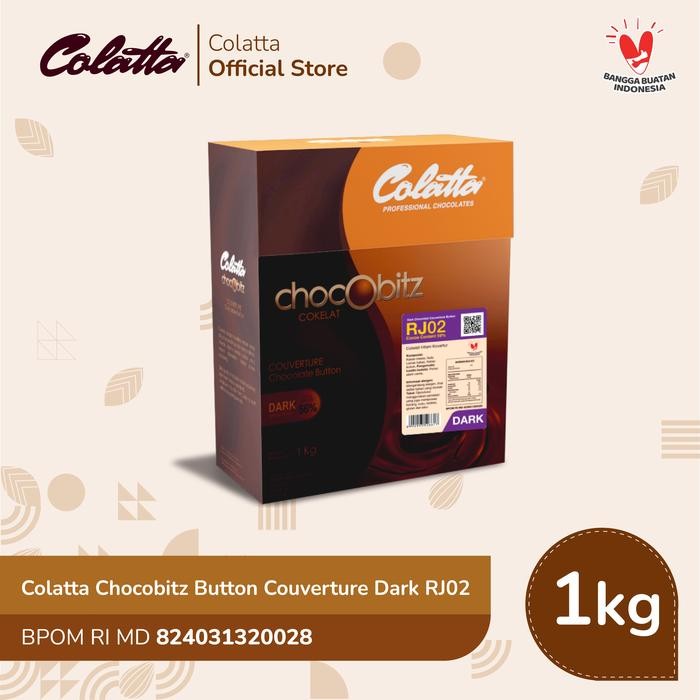 

aloeverra Colatta Chocobitz Button Couverture Dark RJ02 1Kg