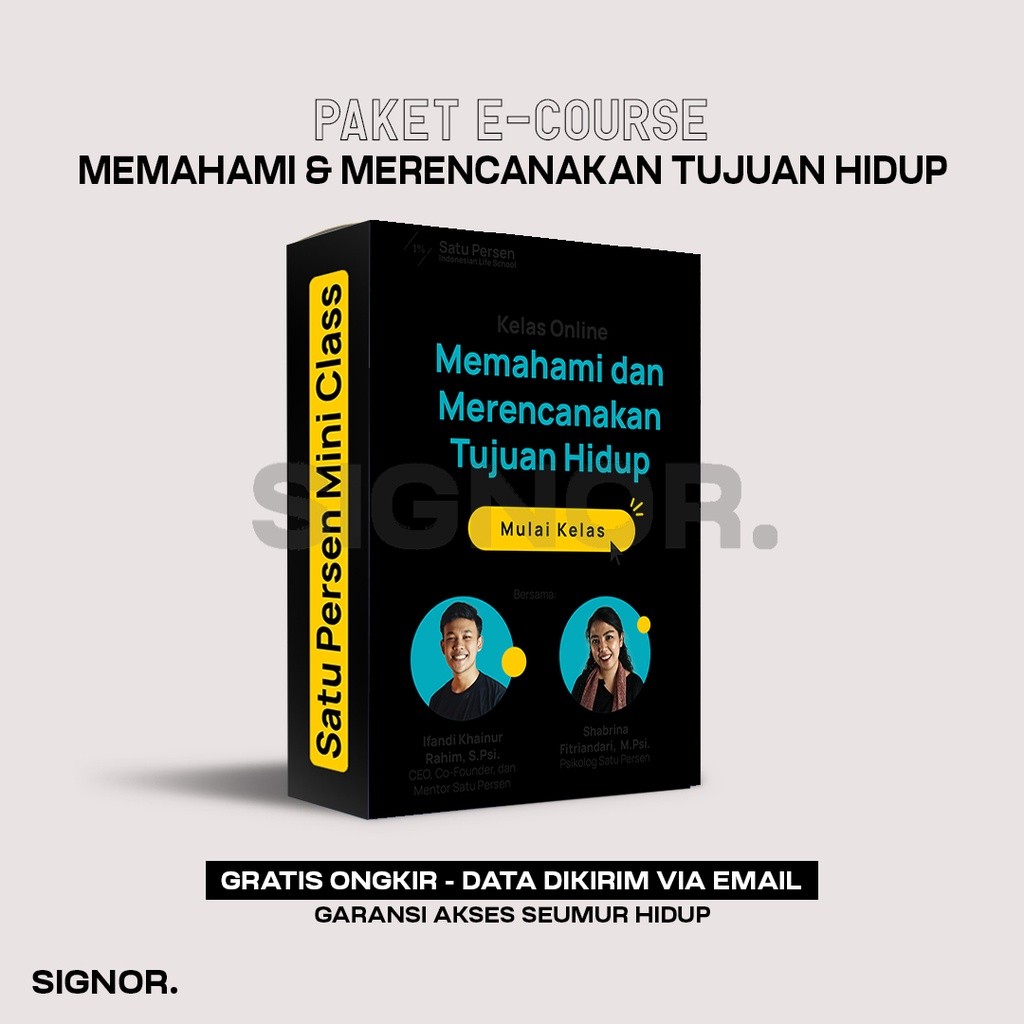 [K8203] Kelas Satu Persen - Memahami Dan Merencanakan Tujuan Hidup