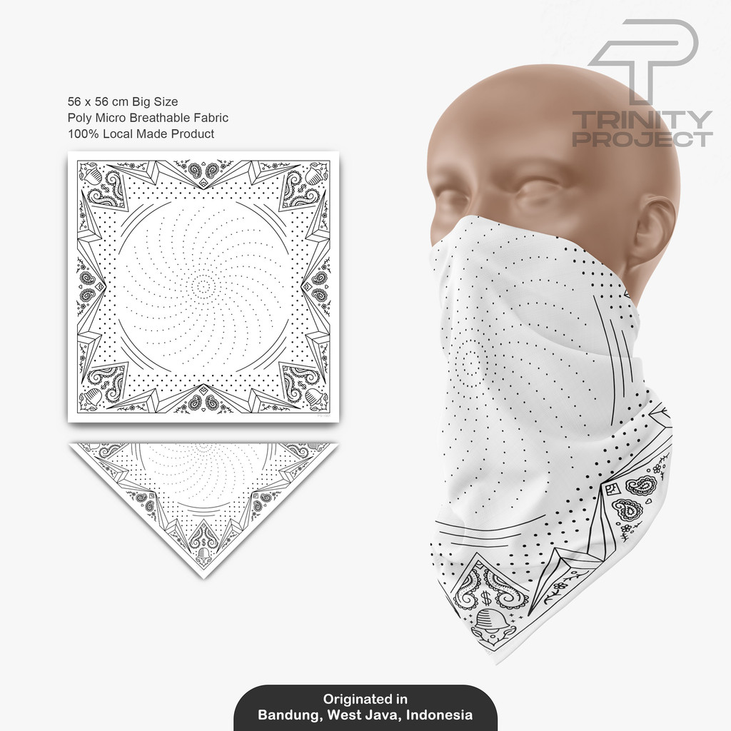 Paisley 1001 - Bandana /Paisley Scarf /Headband /Bandana Slayer Unisex /Skena Aksesoris Outfit Murah