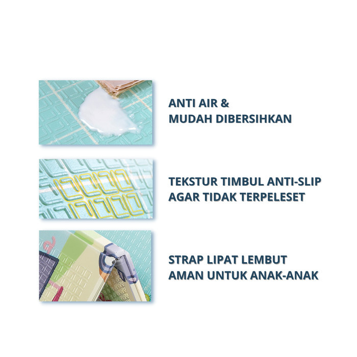 MATRAS BAYI PLAYMATE BAYI KARPET LIPAT ANAK/BAYI TIKAR LIPAT FOAM
