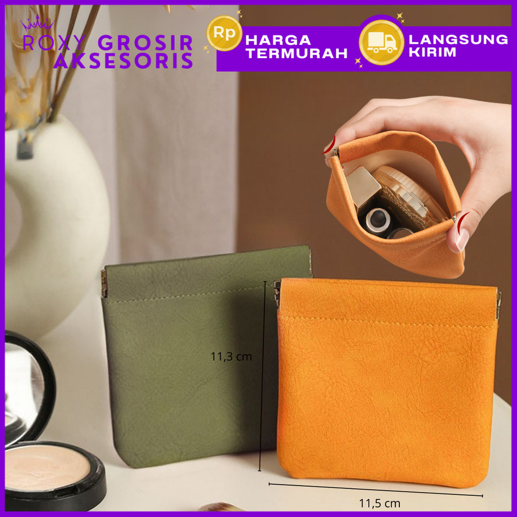 Tas Mini Pouch Portable Tempat Penyimpanan Lipstik Alat Makeup Serbaguna Kantong Kecil Organizer