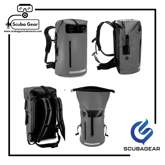 Promo Dry Bag Backpack 35L Black [DBBP] SCUBAGEAR - Ransel Anti Air terlaris