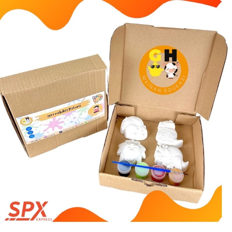 

NEW TREND Set Melukis Gypsum Patung Lukis Painting Kit Akrilik Acrylic Mewarnai Patung Gipsum Coloring PUSAT