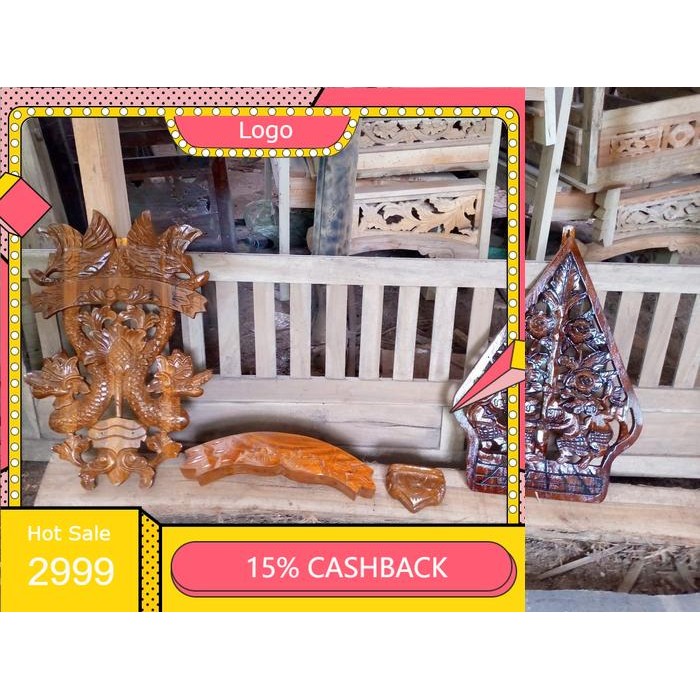 blawong keris darikayu jati bentuk gunungan dan ukir sengkelat majapahit mataram kartosuro kartasura